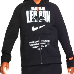 Nike Zip Up Black Lebron zip up hoodie nike, kids xl